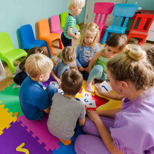 Group of kids in activity